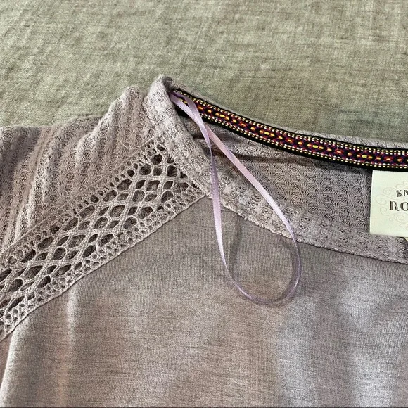 Knox Rose Lilac Purple Long Sleeve Blouse Size Medium - Picture 7 of 11